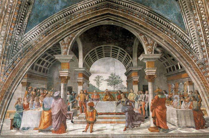GHIRLANDAIO, Domenico Herod-s Banquet France oil painting art